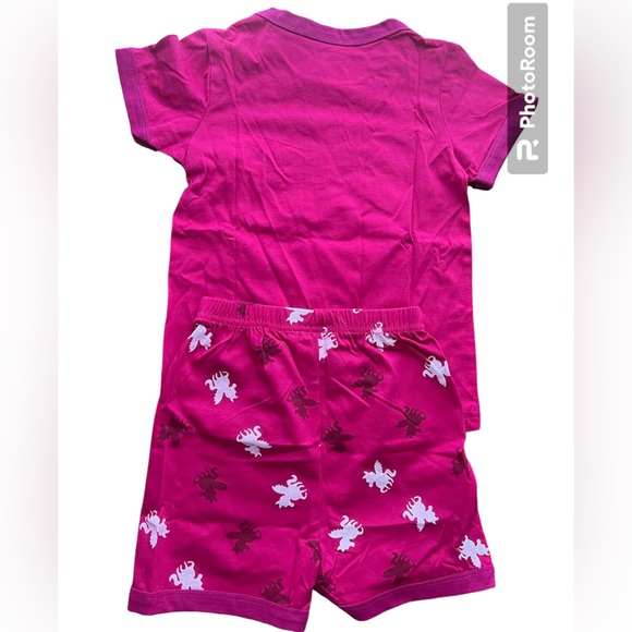 NWT 2 Girls 2 piece short set Size 4T Shirt with matching shorts - Picture 5 of 17